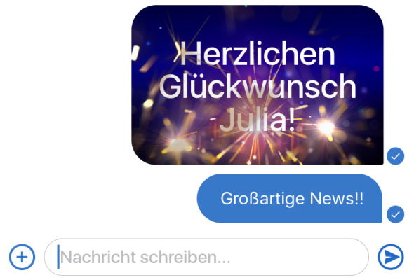 Animierte Chats beim Messenger von GMX