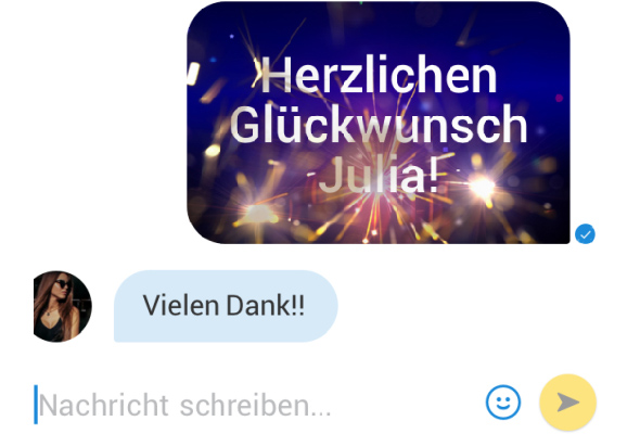 FreeMessage mit animierten Chats
