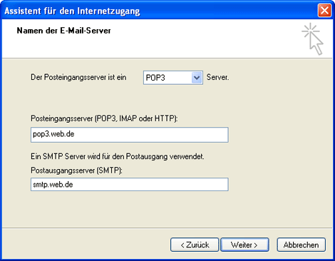 POP3 mit Outlook Express einrichten