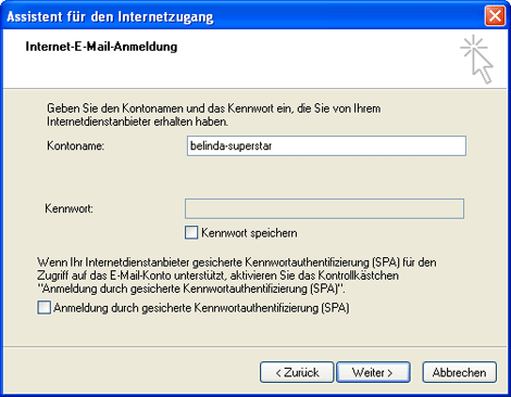 POP3 mit Outlook Express einrichten