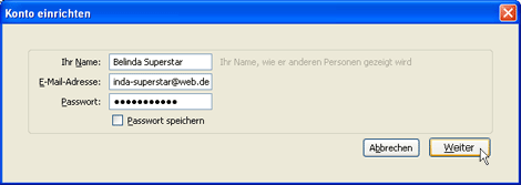 POP3 mit Thunderbird einrichten