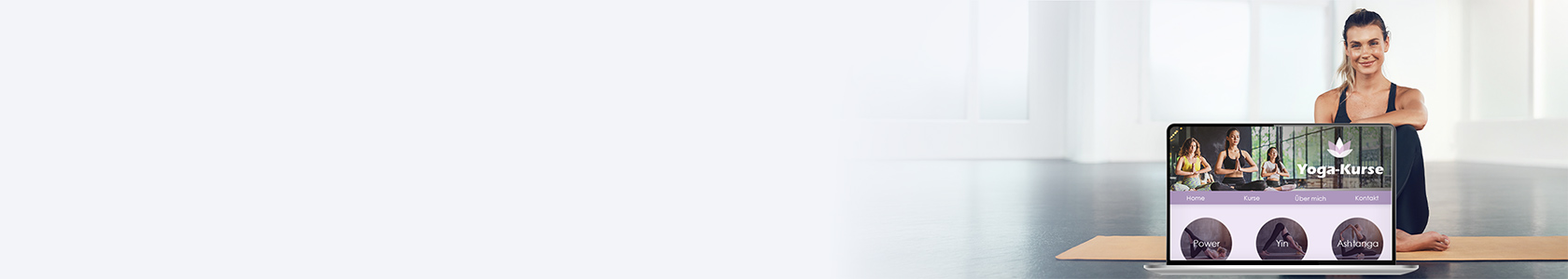 Laptop und Mobiltelefon zeigen eine Endgerät-optimierte Darstellung einer selbst gebauten Website an