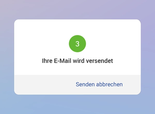 Senden abbrechen