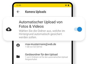Fotos & Videos sichern