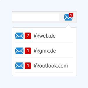 Alle E-Mail Konten auf einen Blick