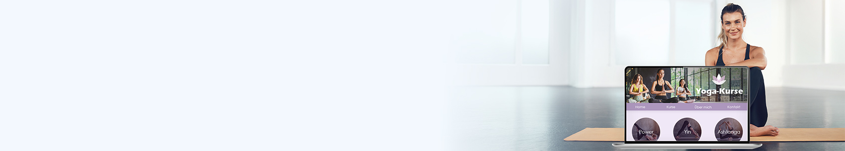 Laptop und Mobiltelefon zeigen eine Endgerät-optimierte Darstellung einer selbst gebauten Website