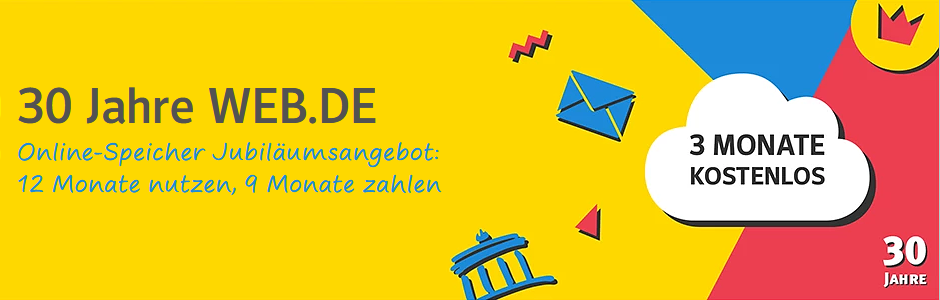 WEB.DE Online-Speicher Aktion