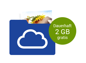 2 GB Cloud-Speicher kostenlos