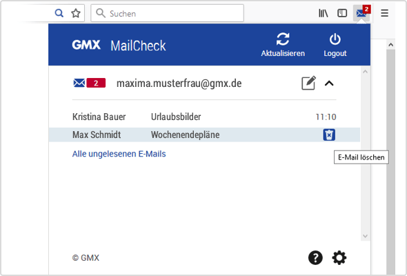E-Mail-Vorschau