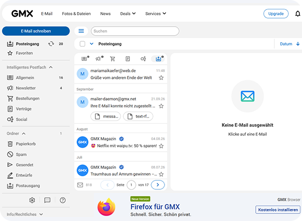 1. Oktober 2026: Neues GMX Design mit neuem Logo