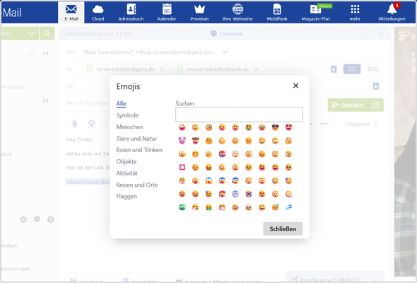 Smileys in neuem Design erwarten Sie