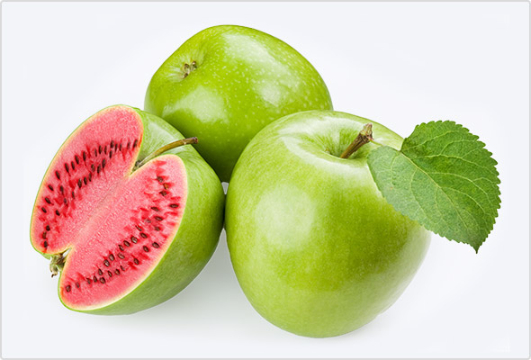 Äpfel, die innen wie Melonen aussehen? Nutzen Sie stets Ihren gesunden Menschenverstand und hinterfragen Sie, was Sie sehen.