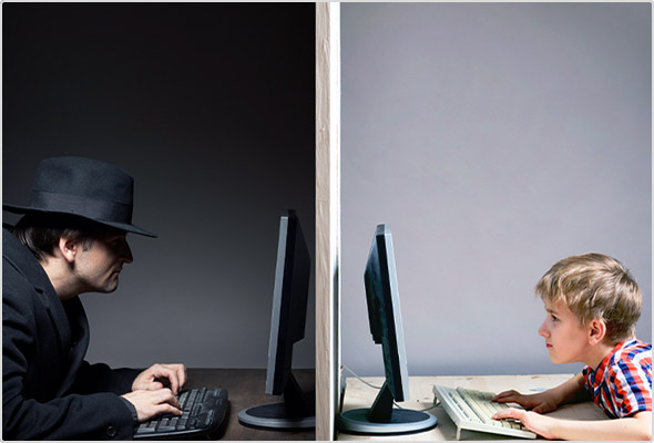 Bei Cybergrooming erschleichen sich Fremde zunächst das Vertrauen der Kinder.