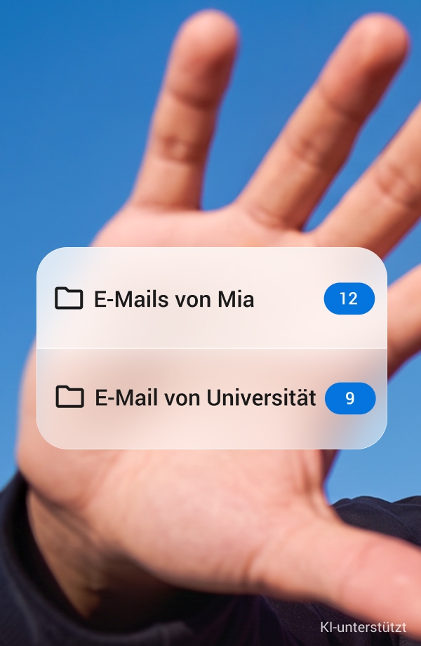 Ansicht Icons E-Mail-Ordner