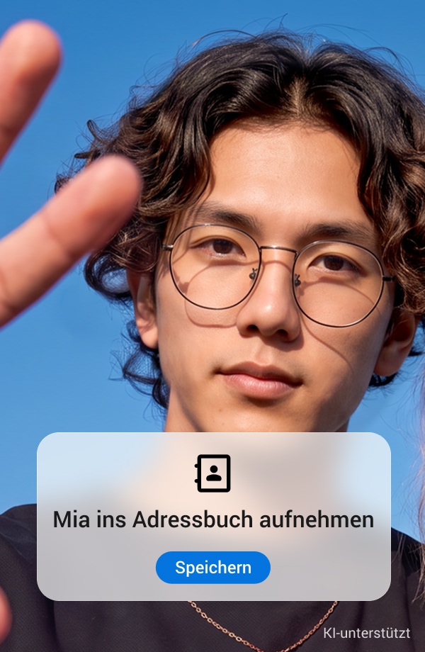 Ansicht Kontakt aufnehmen in Adressbuch
