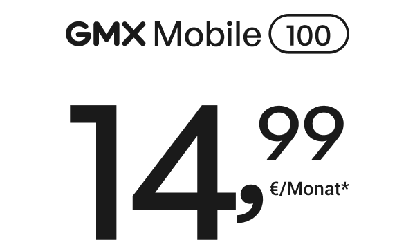 GMX Mobile 100 für 14,99€