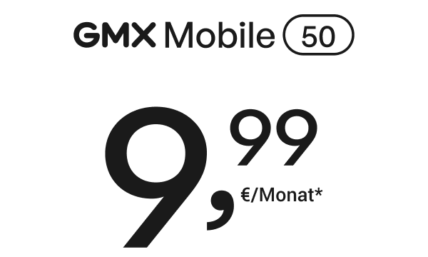 GMX Mobile 50 für 9,99€