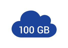 100 GB Speicherplatz