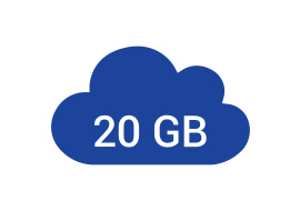 20 GB Speicherplatz