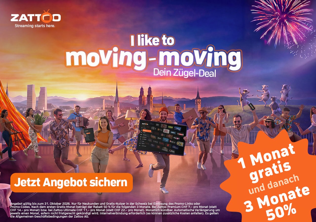 Die Zattoo Zügel Spar-Aktion - Voll Easy. Voll flexibel. Voll günstig.