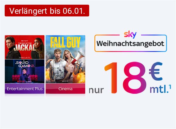 Sky Weihnachtsangebot: Der beste Sky-Deal des Jahres!