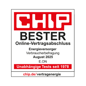 Chip Siegel für Bester Online-Vertragsabschluss im Bereich Energieversorger aus August 2024