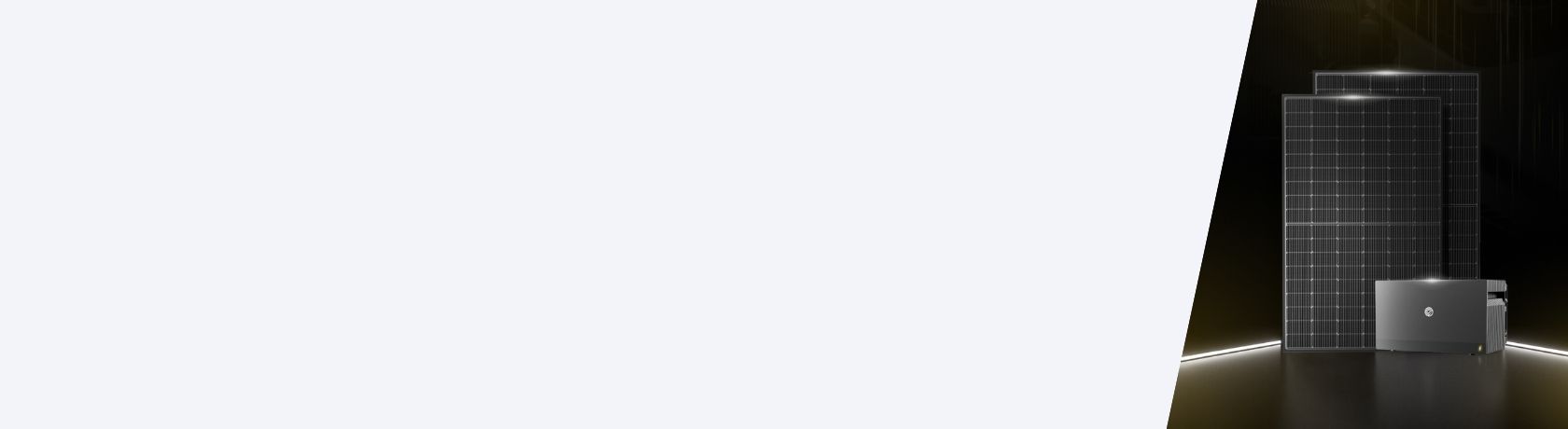 Zwei schwarze Solarmodule mit quadratischem Rastermuster und ein graues Gerät mit HP-Logo und Lüftungsschlitzen