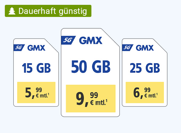 15 GB und 3 Freimonate für nur 5,99€ mtl¹