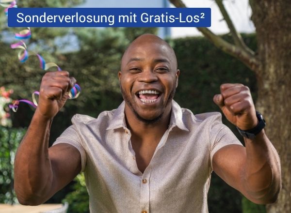 Jubelnder Mann