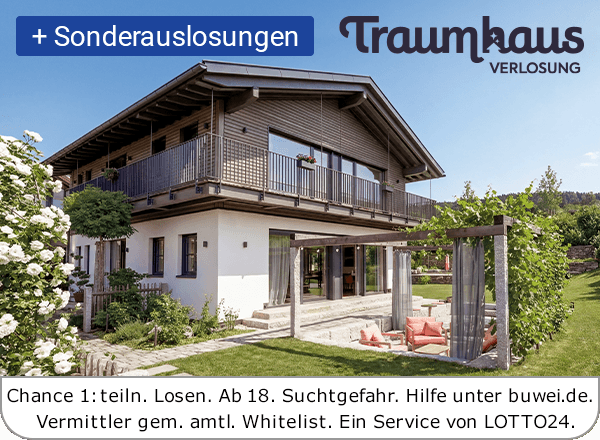 Modernes Einfamilienhaus mit Balkon, Terrasse und Garten mit Sitzbereich