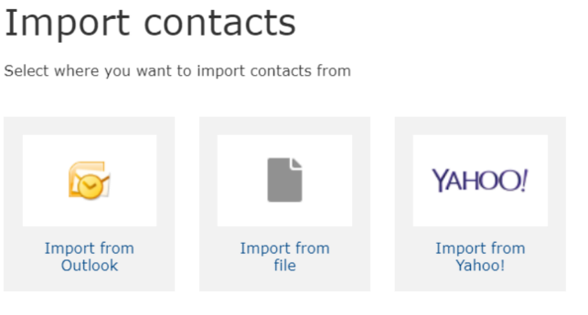 importing contacts into busycontacts