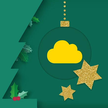 Eine gelbe einfarbige Wolke