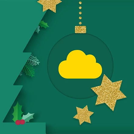 Eine gelbe einfarbige Wolke