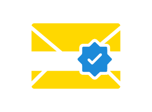 So sieht das neue E-Mail-Siegel von WEB.DE aus.