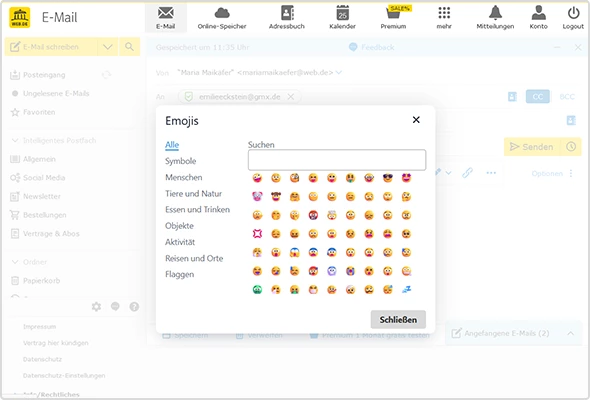 Auch die Smileys haben nun einen neuen Look