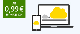 WEB.DE Online-Speicher: die sichere Cloud für Ihre Daten