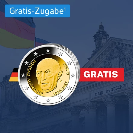 Gratis Münze Adenauer