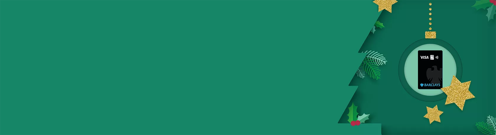 Schwarze Barclays Visa Kreditkarte mit Kontaktlos-Symbol und grünem Kreis mit Text "40 € Startguthaben"