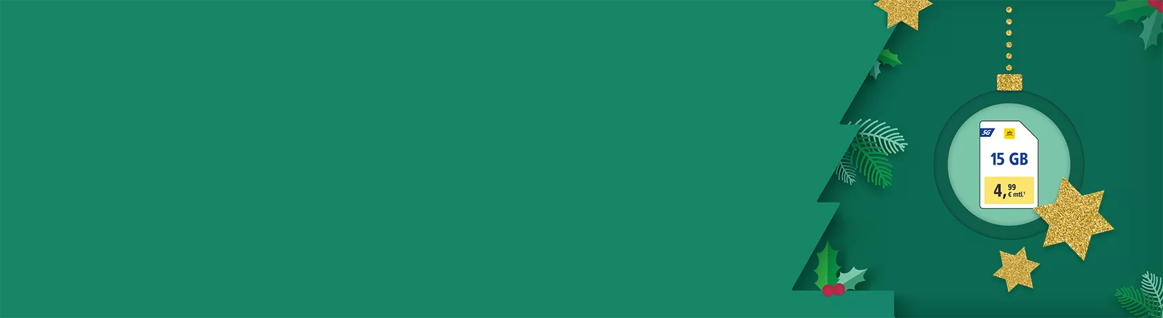 WEB.DE 5G-Tarife: 15 GB für 4,99 €¹