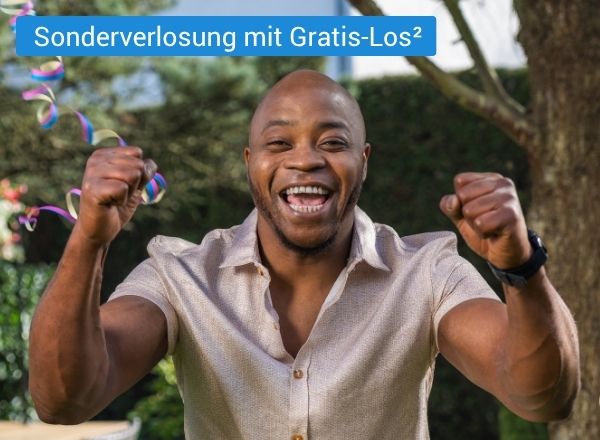 Jubelnder Mann