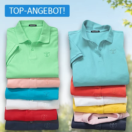 Hautfreundlich, formstabil, 100 % Baumwolle: Chiemsee Poloshirts für Damen und Herren jetzt günstig sichern.