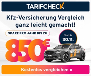 Tarifcheck Angebot: Spare pro Jahr bis zu 850 €