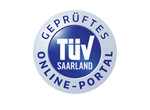 TÜV Saarland Siegel geprüftes Online Portal