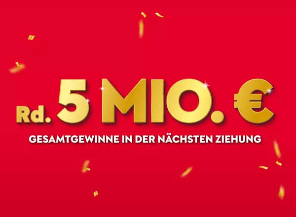 Grafik mit 5 Mio. € Gesamtgewinne