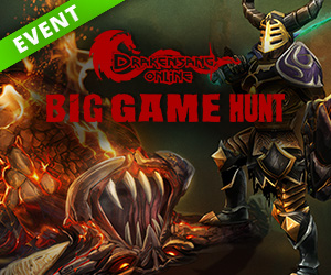 Drakensang Online Grafik ein Krieger und ein Drache stehen sich gegenüber und werden sich bekämpfen