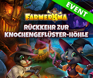 Farmerama Knochengeflüster Höhle Event Untergrund Abenteuer mit Schatzsuche