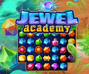 Jewel Academy Spielfeld mit Juwelen