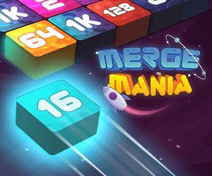 Merge Mania - Game pieces with numbers