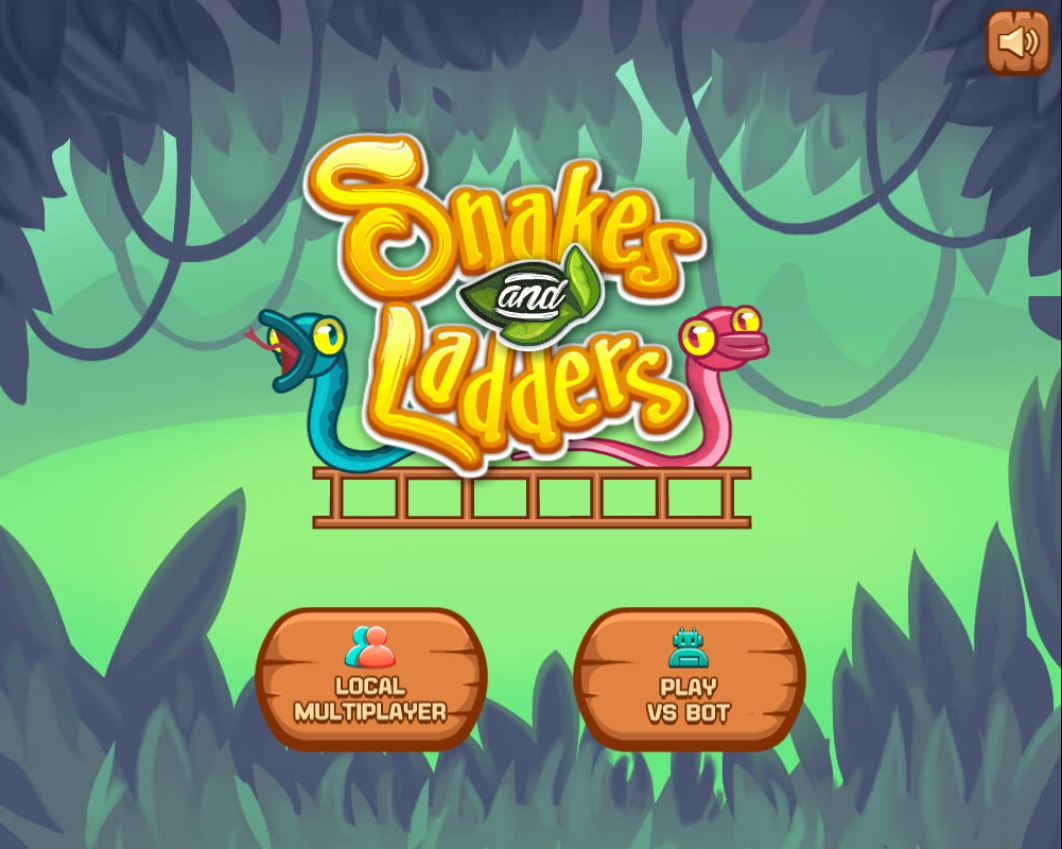 Snakes & Ladders - Auswahl Single Player oder Multiplayer