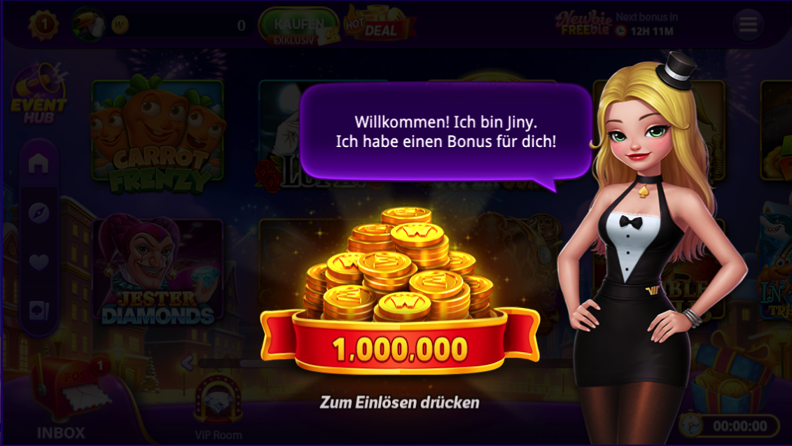 Rolling in more Gold Teaser Grafik für das Casino Erlebnis mit Goldgräber und Goldmiene
